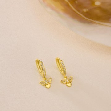 Earring 304VRN1107 Gold Heliophilia Silver