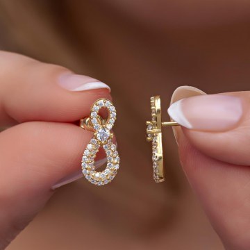 Silver Earring 912VRN1373 1,6cm Gold
White Heliophilia Silver