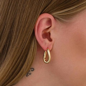 Earring 511AUR1446 Gold Heliophilia Silver