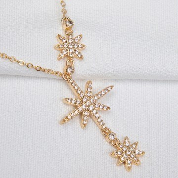 Metallic Necklace 410ELK1709 Gold-White Elika