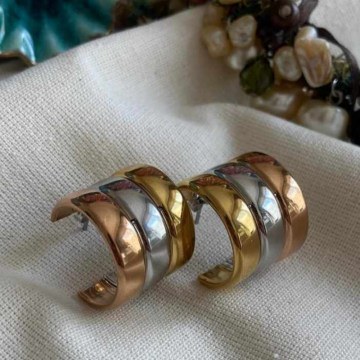 Earring 763ICN1145 Gold Heliophilia Silver