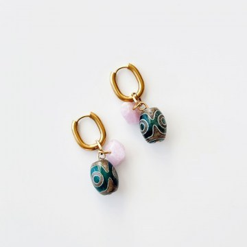 Steel Earring 333ORN1208 Multi Heliophilia Silver