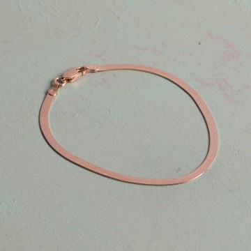 Silver Bracelet 132SDE1126 17cm Rose Gold Heliophilia Silver