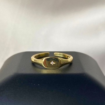 Δαχτυλίδι 817SPK1433 2cm Gold Heliophilia Silver