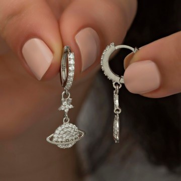 Silver Earring 155VRN3129 Silver Heliophilia Silver