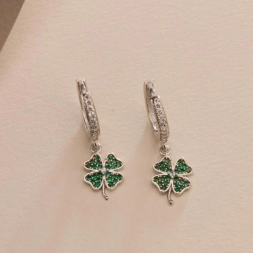 Silver Earring 155VRN6112 2,8cm Silver
Green Heliophilia Silver