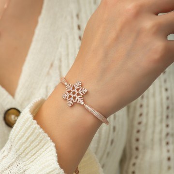 Silver Bracelet 155VRN1568 Rose Gold-White Heliophilia Silver
