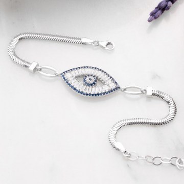 Silver Bracelet 912VRN1241 Silver-Blue Heliophilia Silver