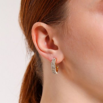 Earring 511AUR1450 Gold Heliophilia Silver