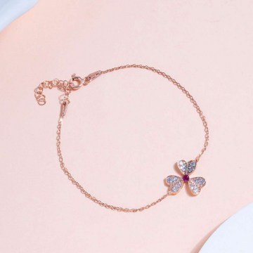 Silver Bracelet 189RSM1142 Rose Gold Heliophilia Silver