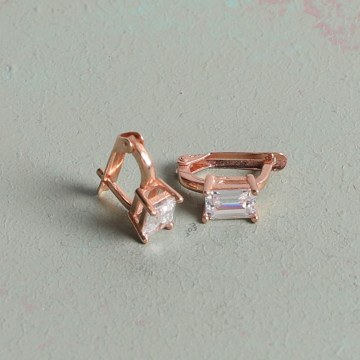 Silver Earring 132SDE2133 Rose Gold Heliophilia Silver