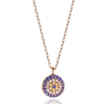 Κολιέ Ασημένιο 132SDE2982 45cm Rose Gold Heliophilia Silver