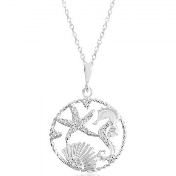 Κολιέ Ασημένιο 132SDE5413 45cm Silver Heliophilia Silver