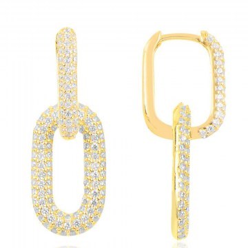 Silver Earring 132SDE4464 Gold Heliophilia Silver