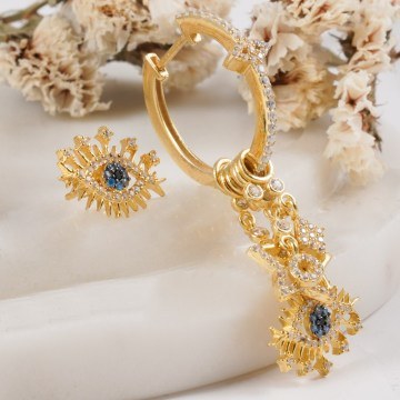Silver Earring 132SDE2790 Gold Heliophilia Silver