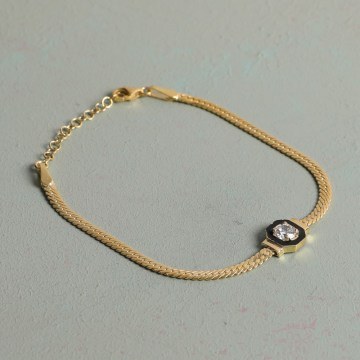 Silver Bracelet 132SDE1302 17cm Gold Heliophilia Silver