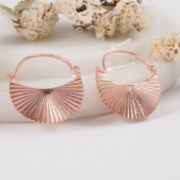 Silver Earring 132SDE2614 Rose Gold Heliophilia Silver