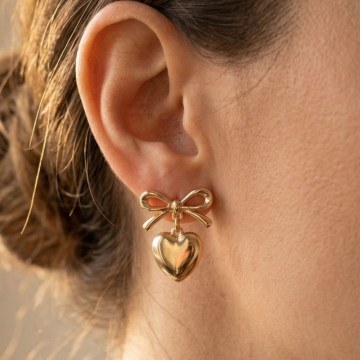 Earring 817SPK1408 Gold Heliophilia Silver