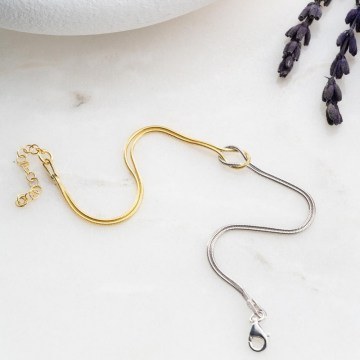 Silver Bracelet 155VRN4181 17+3cm Gold Heliophilia Silver