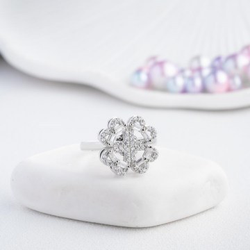 Silver Ring 155VRN6108 1,5x1,5cm Silver Heliophilia Silver