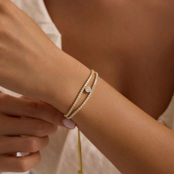 Silver Bracelet 155VRN6226 Gold Heliophilia Silver