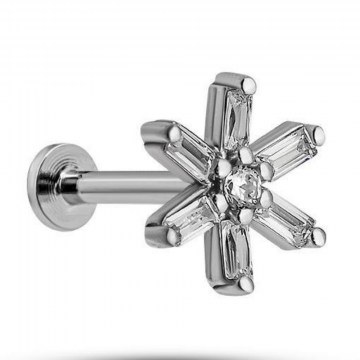 Silver Earring 912VRN1427 0,7cm Silver Heliophilia Silver
