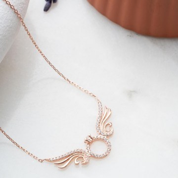 Κολιέ Ασημένιο 912VRN1311 Rose Gold Heliophilia Silver