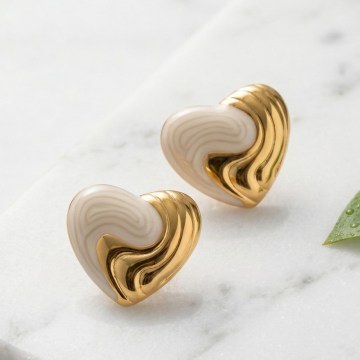 Steel Earring 511AUR2220 2,6cm Gold Heliophilia Silver