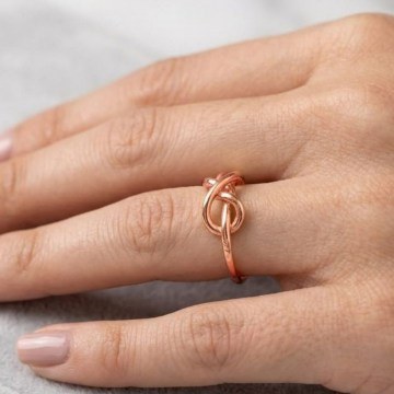 Δαχτυλίδι 344CLV1511 Rose Gold Heliophilia Silver