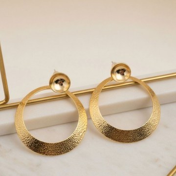 Earring 339KRL1396 Gold Heliophilia Silver