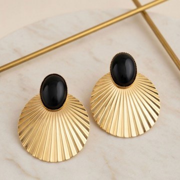 Earring 339KRL1397 Gold Heliophilia Silver