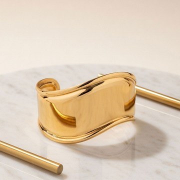 Βραχιόλι 339KRL1289 Φ7cm Gold Heliophilia Silver