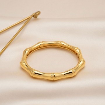 Handcuff Bracelet 339KRL1437 Φ7cm Gold Heliophilia Silver