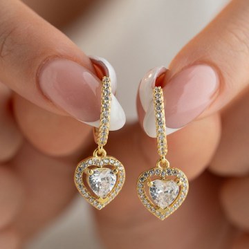 Earring 304VRN1138 Gold Heliophilia Silver