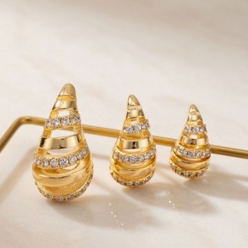 Earrings Set 339KRL1431 Gold Heliophilia Silver