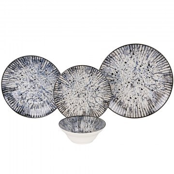 Dinner Plates Rock (Set 24Pcs) 284PST1110 Multi Hermia