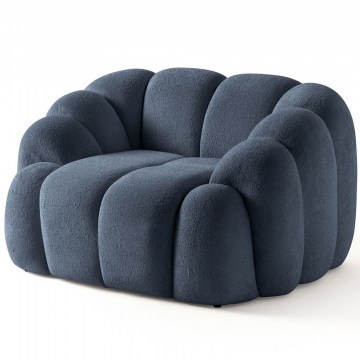Πολυθρόνα Octavio 752EST2705 135x80x70cm Navy Blue