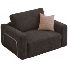 Armchair - Bed Wello Single Boucle 118FVL1101 80x90x50cm Anthracite ANTHRACITE