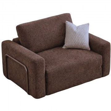 Armchair - Bed Wello Single Boucle 118FVL1102 80x90x50cm Brown