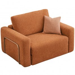 Armchair - Bed Wello Single Boucle 118FVL1104 80x90x50cm Orange ORANGE