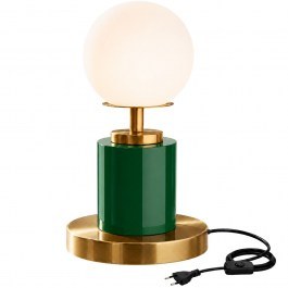 Table Lamp Moira 892OPV3590 17x17x34cm 1xE27 40W Green-Gold Opviq GREEN-GOLD