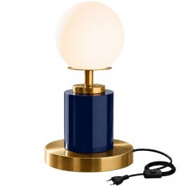 Table Lamp Moira 892OPV3595 17x17x34cm 1xE27 40W Navy Blue-Gold Opviq BLUE-GOLD