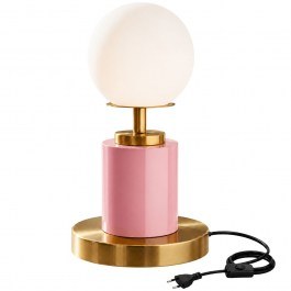 Table Lamp Moira 892OPV3596 17x17x34cm 1xE27 40W Pink-Gold Opviq GOLD-PINK