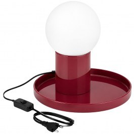 Table Lamp Tray 892OPV3631 20x20x17cm 1xG9 10W Burgundy Opviq BURGUNDY