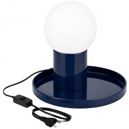 Table Lamp Tray 892OPV3632 20x20x17cm 1xG9 10W Navy Blue Opviq NAVY BLUE