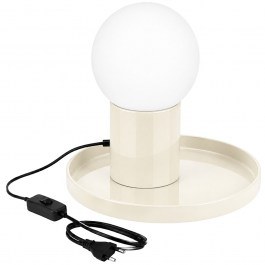 Table Lamp Tray 892OPV3633 20x20x17cm 1xG9 10W Beige Opviq BEIGE