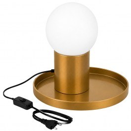 Table Lamp Tray 892OPV3634 20x20x17cm 1xG9 10W Gold Opviq GOLD
