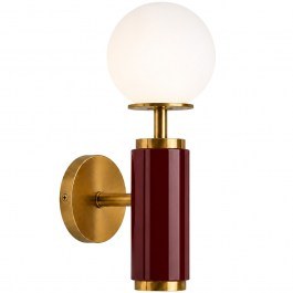 Wall Lamp Moira 892OPV3564 15x17x37cm 1xE27 40W Burgundy-Gold Opviq BURGUNDY-GOLD