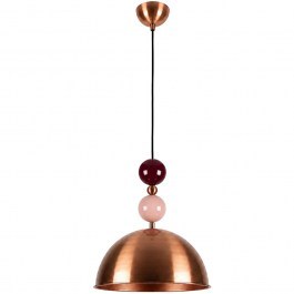 Pendant Lamp Bubble 892OPV3644 31x31x102cm 1xE27 40W Copper-Pink Opviq PINK-BRONZE