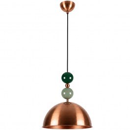 Pendant Lamp Bubble 892OPV3646 31x31x102cm 1xE27 40W Copper-Green Opviq GREEN-BRONZE